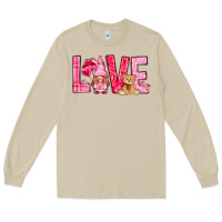 Mushroom Love with gnome Valentine's Day Long Sleeve Tee - HowdyJamesFarm