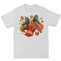 Dove Grey Christmas black girl sneakers Premium Tee - RanaPortraitStore