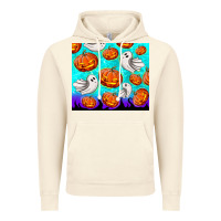 Vintage Artic halloween pumpkins with ghosts Vintage Hoodie - TumblerDesignByShophia