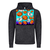 Vintage Black halloween pumpkins with ghosts Vintage Hoodie - TumblerDesignByShophia