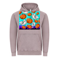 Vintage Zinc halloween pumpkins with ghosts Vintage Hoodie - TumblerDesignByShophia