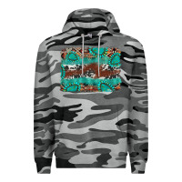 Slate Camo cowhide gemstone leather background Premium Hoodie - FaDigitalArtStudio