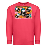 Cardinal Baby panda flowers Premium Sweatshirt - Artiststas