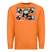 Carrot Baby panda flowers Premium Sweatshirt - Artiststas