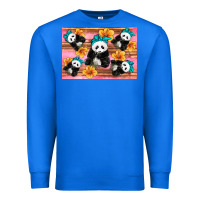 True Royal Baby panda flowers Premium Sweatshirt - Artiststas