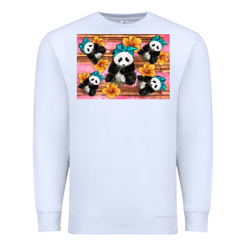 Baby Panda Flowers Premium Sweatshirt by Artiststas | Teevron