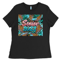 Black senior 2022 tumbler Ladies Tee - BarkalooDesign