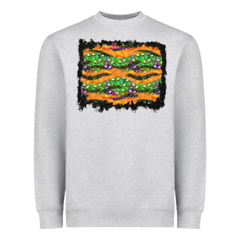 Halloween Skull Background Heavyweight Sweatshirt by BundleAndBundleShop | Teevron