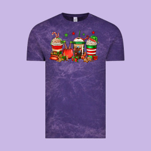 Christmas Elfs Coffee Vintage Tee Designed By Jasminsmagicworld