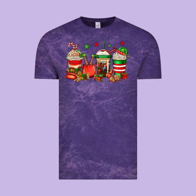 Christmas Elfs Coffee Vintage Tee Designed By Jasminsmagicworld