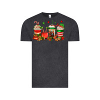Vintage Black Christmas elfs coffee Vintage Tee - Jasminsmagicworld