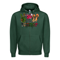 Sports Green peace love summer Zipper Hoodie - CowhideDigitalArt