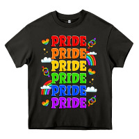 Asphalt rainbow pride celebration Heavy Core Tee - LillyAllenDesigns