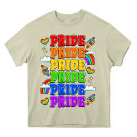 Mossy rainbow pride celebration Heavy Core Tee - LillyAllenDesigns