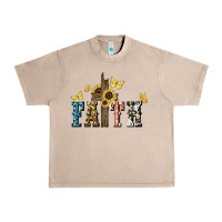 French Oak Faith USA sunflower 4th of july Urban Heavy Tee - HowdyJamesFarm