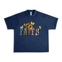 Navy Faith USA sunflower 4th of july Urban Heavy Tee - HowdyJamesFarm