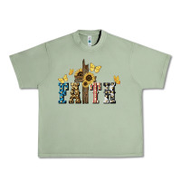 Oil Green Faith USA sunflower 4th of july Urban Heavy Tee - HowdyJamesFarm