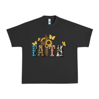 Pigment Black Faith USA sunflower 4th of july Urban Heavy Tee - HowdyJamesFarm