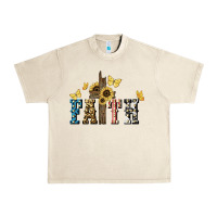 Sandshell Faith USA sunflower 4th of july Urban Heavy Tee - HowdyJamesFarm
