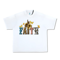 White Faith USA sunflower 4th of july Urban Heavy Tee - HowdyJamesFarm