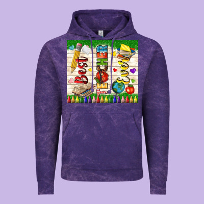 Best Teacher Ever Vintage Hoodie Designed By Tumblerdesignbyshophia