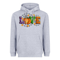 Heather Grey Halloween Love Heavyweight Hoodie - Artiststas