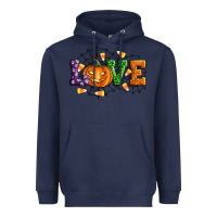 Navy Halloween Love Heavyweight Hoodie - Artiststas