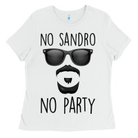 White No Sandro No Party Ladies Tee - Bettercallsaul