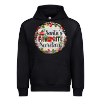 Black christmas santas favorite secretary    light Urban Hoodie - AdoDesignShop