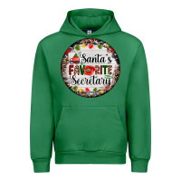 Emerald christmas santas favorite secretary    light Urban Hoodie - AdoDesignShop