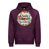 Mauve Wine christmas santas favorite secretary    light Urban Hoodie - AdoDesignShop