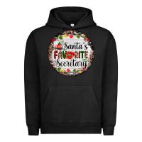 Pigment Black christmas santas favorite secretary    light Urban Hoodie - AdoDesignShop