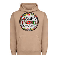 Pigment Burro christmas santas favorite secretary    light Urban Hoodie - AdoDesignShop