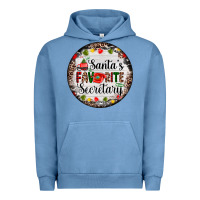 Christmas Santas Favorite Secretary    Light Urban Hoodie | Teevron