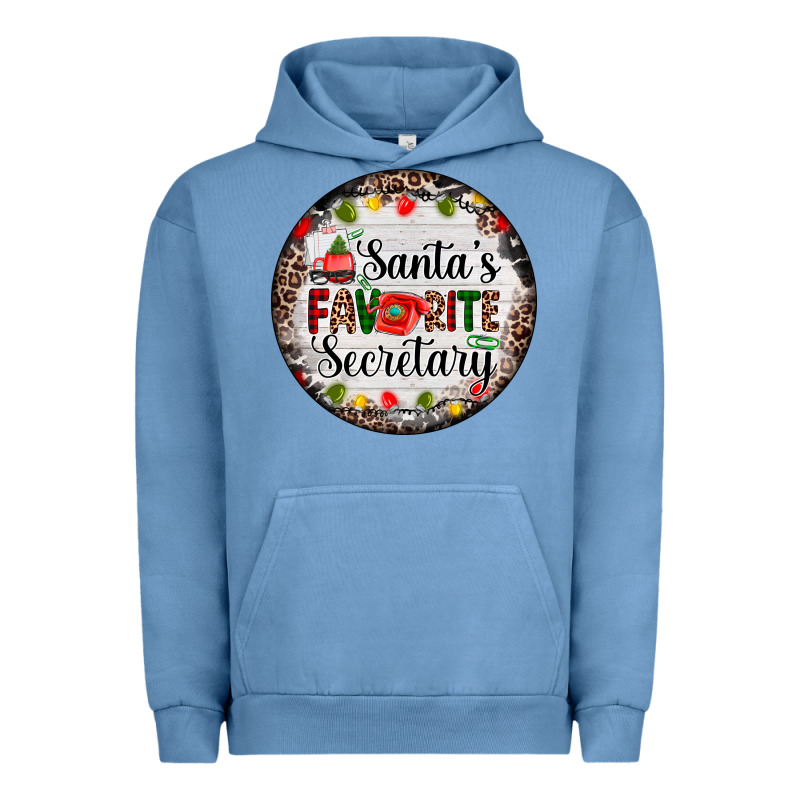 Christmas Santas Favorite Secretary    Light Urban Hoodie by AdoDesignShop | Teevron