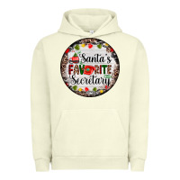 Pigment Pistachio christmas santas favorite secretary    light Urban Hoodie - AdoDesignShop