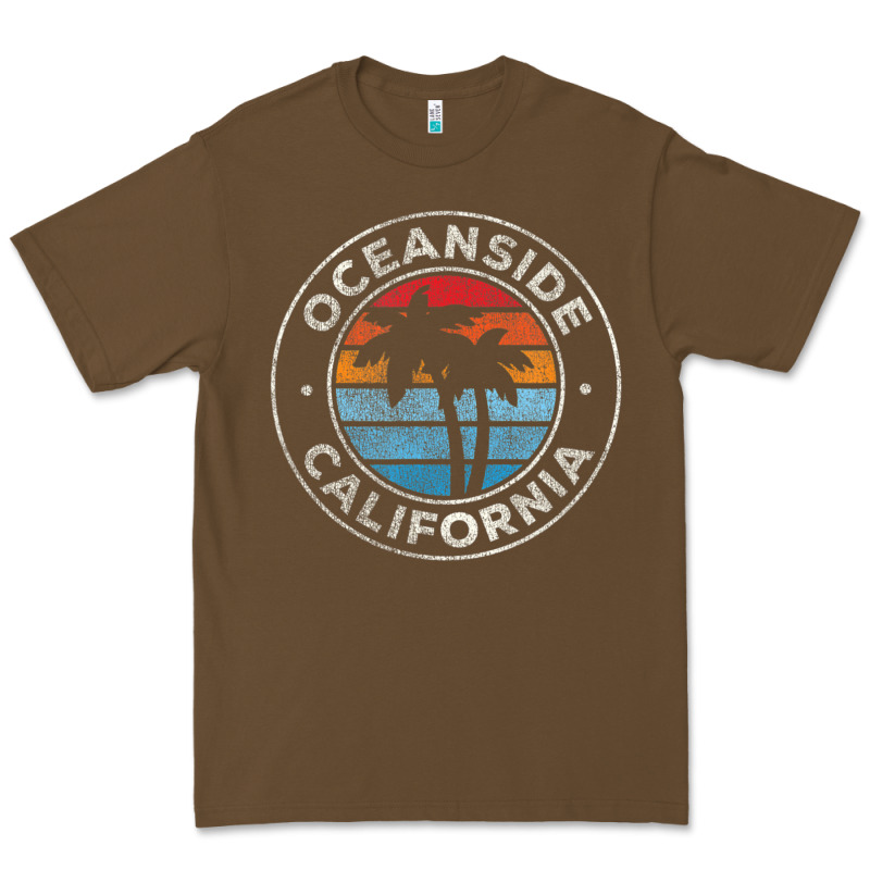 Oceanside California Ca Vintage Retro 70s Premium Tee by lanVoArt | Teevron