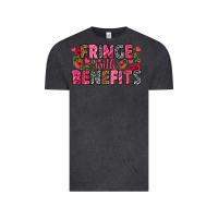 Vintage Black Fringe with benefits Valentine's Day Vintage Tee - HowdyJamesFarm