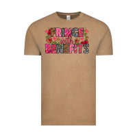Vintage Coffee Fringe with benefits Valentine's Day Vintage Tee - HowdyJamesFarm