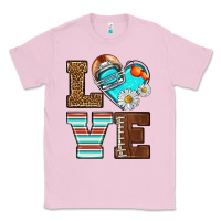 Bubblegum Pink American Football love and helmet Classic Tee - NancyCooperArtShop