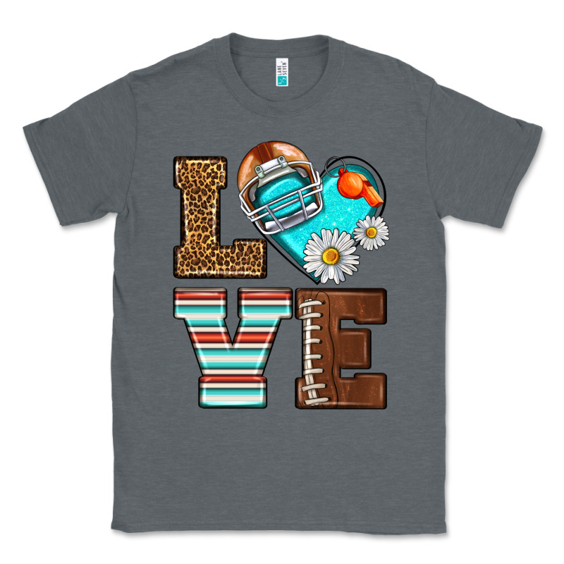 American Football Love And Helmet Classic Tee by NancyCooperArtShop | Teevron