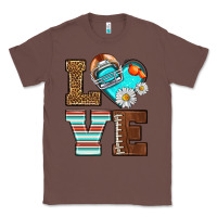 Chestnut American Football love and helmet Classic Tee - NancyCooperArtShop