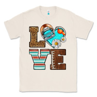 Natural American Football love and helmet Classic Tee - NancyCooperArtShop