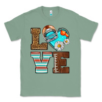 Sage American Football love and helmet Classic Tee - NancyCooperArtShop