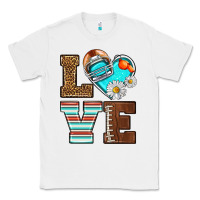 White American Football love and helmet Classic Tee - NancyCooperArtShop