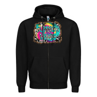 Black Summer Vibes Zipper Hoodie - CowhideDigitalArt