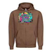 Chestnut Summer Vibes Zipper Hoodie - CowhideDigitalArt