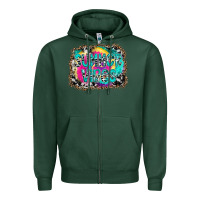 Sports Green Summer Vibes Zipper Hoodie - CowhideDigitalArt