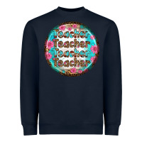 Navy teacher vibe earrings Heavyweight Sweatshirt - BundleAndBundleShop
