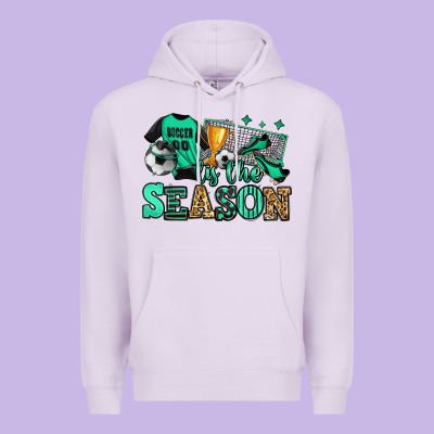 Tis The Season Soccer Premium Hoodie Designed By Jasminsmagicworld